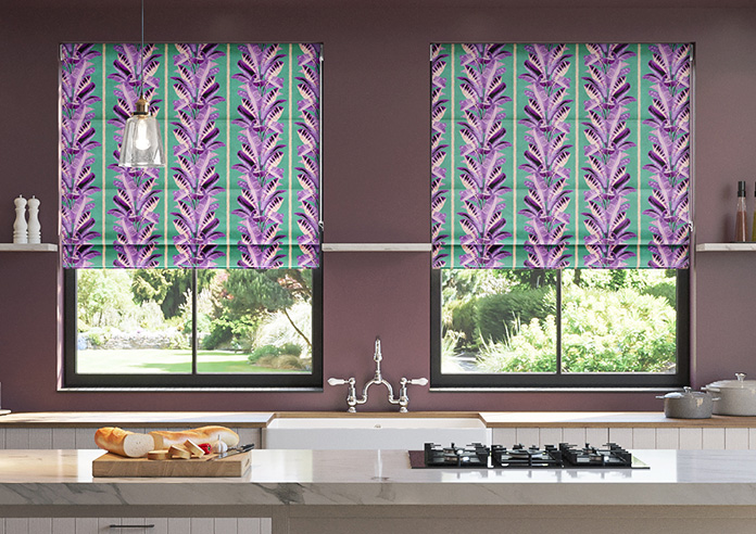 Miami, Purple - Roman Blind - Image 3